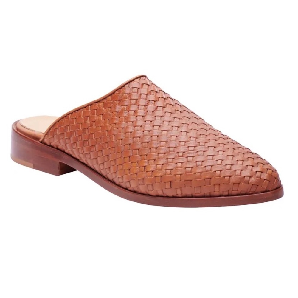 Nisolo Ama Brown Woven Mule Flats